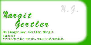 margit gertler business card